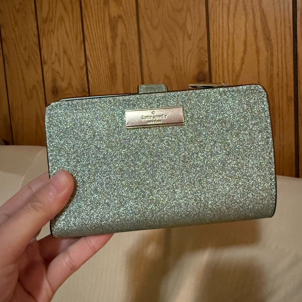 Kate Spade Silver Glitter Wallet